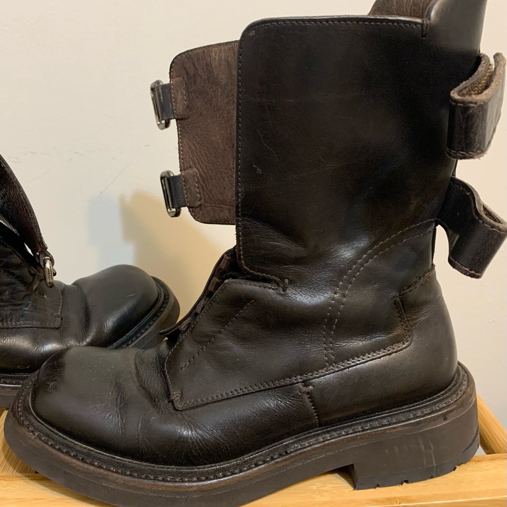 Prada AW99 Vintage Military Tanker Boots 7.5 / 8.5